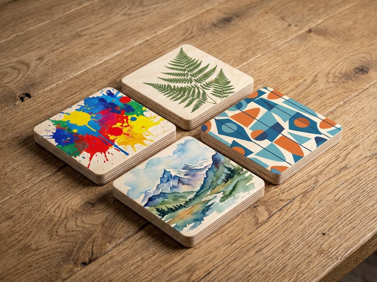 UV Printed Coaster Set (4-pack)